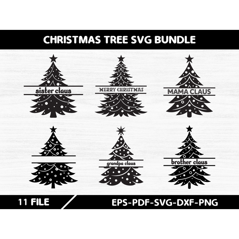 Christmas Tree SVG Bundle 0