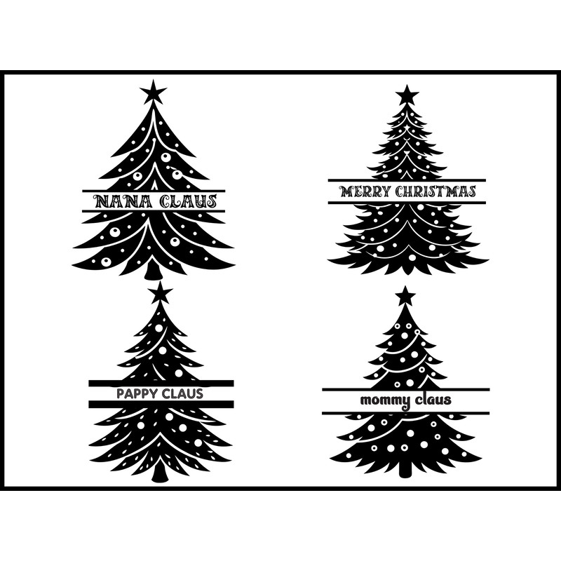 Christmas Tree SVG Bundle 1