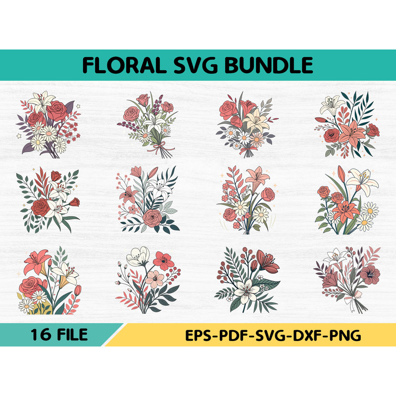 Floral Svg Bundle 0