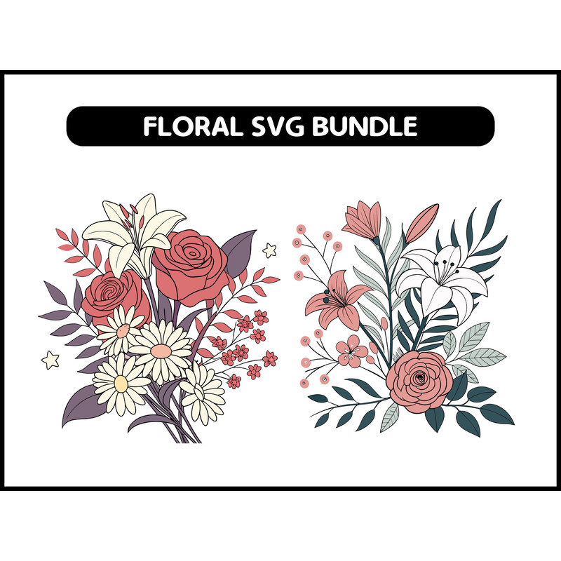 Floral Svg Bundle 2