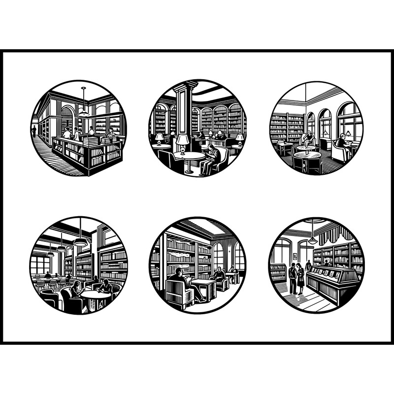 Books On Shelf Library Home Svg 1