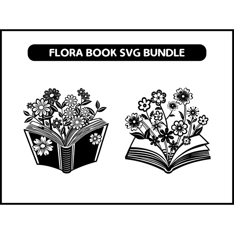 Flora Book Svg Bundle 2