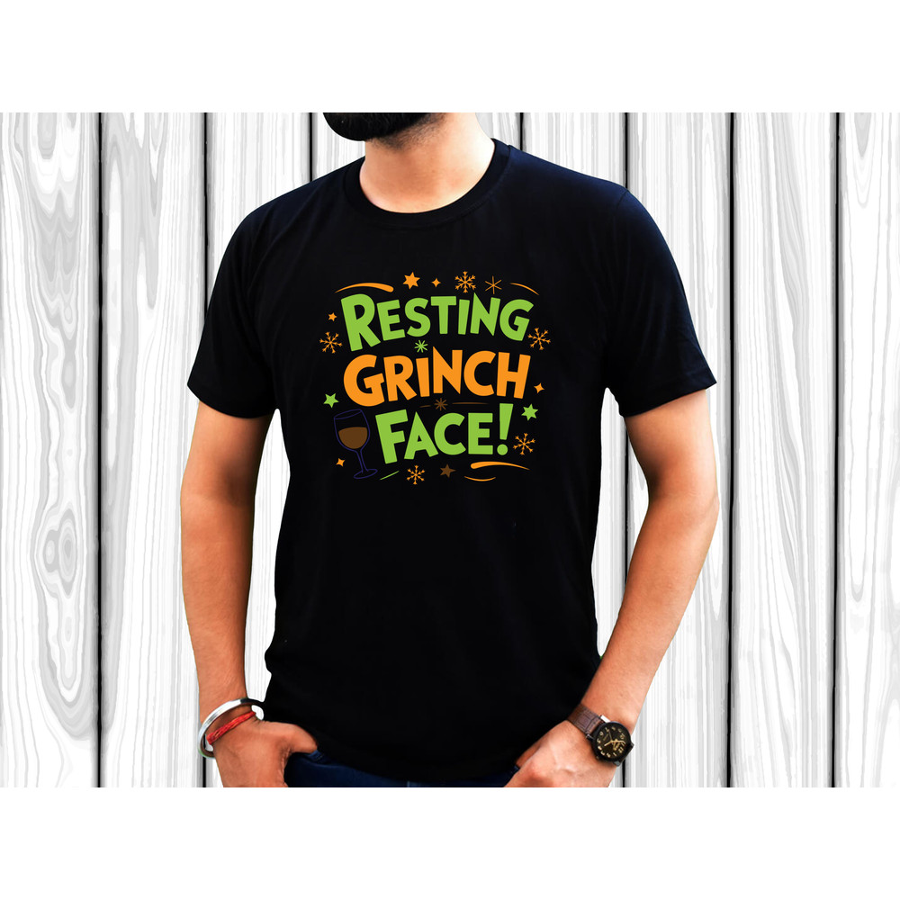Resting Grinch Face T Shirt 1