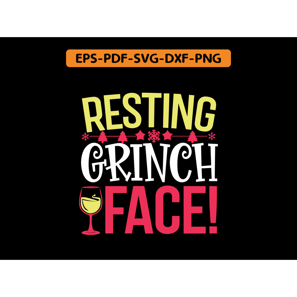 Resting Grinch Face T Shirt Design 0