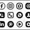 Social Media Icon Svg Bundle 1