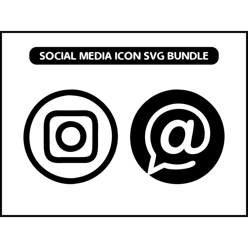 Social Media Icon Svg Bundle 2