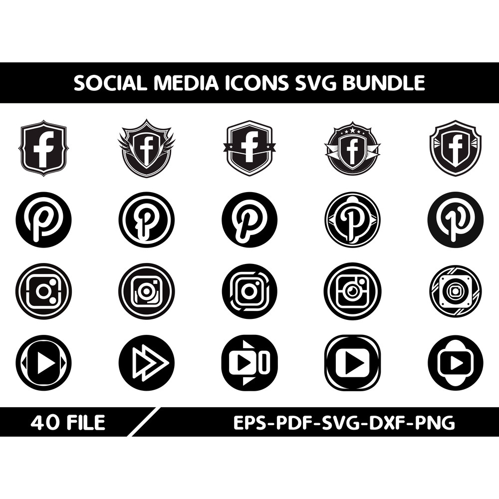 Social Media Icons Svg 0