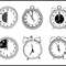 Clock Striking Midnight Simple SVG Bundle 1