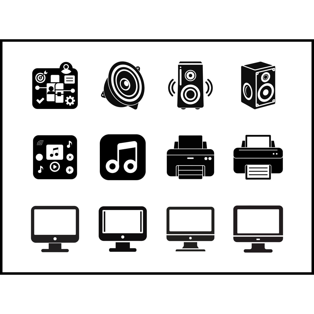Electronic Devices Icons Svg Bundle 1