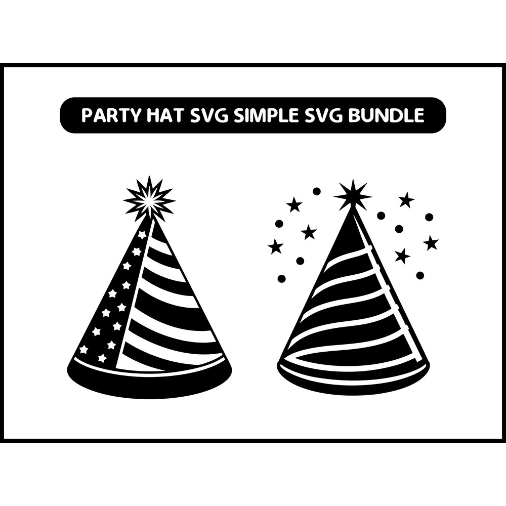 Party Hat Svg Simple SVG Bundle 2