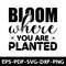 Bloom Where You Are Planted 1