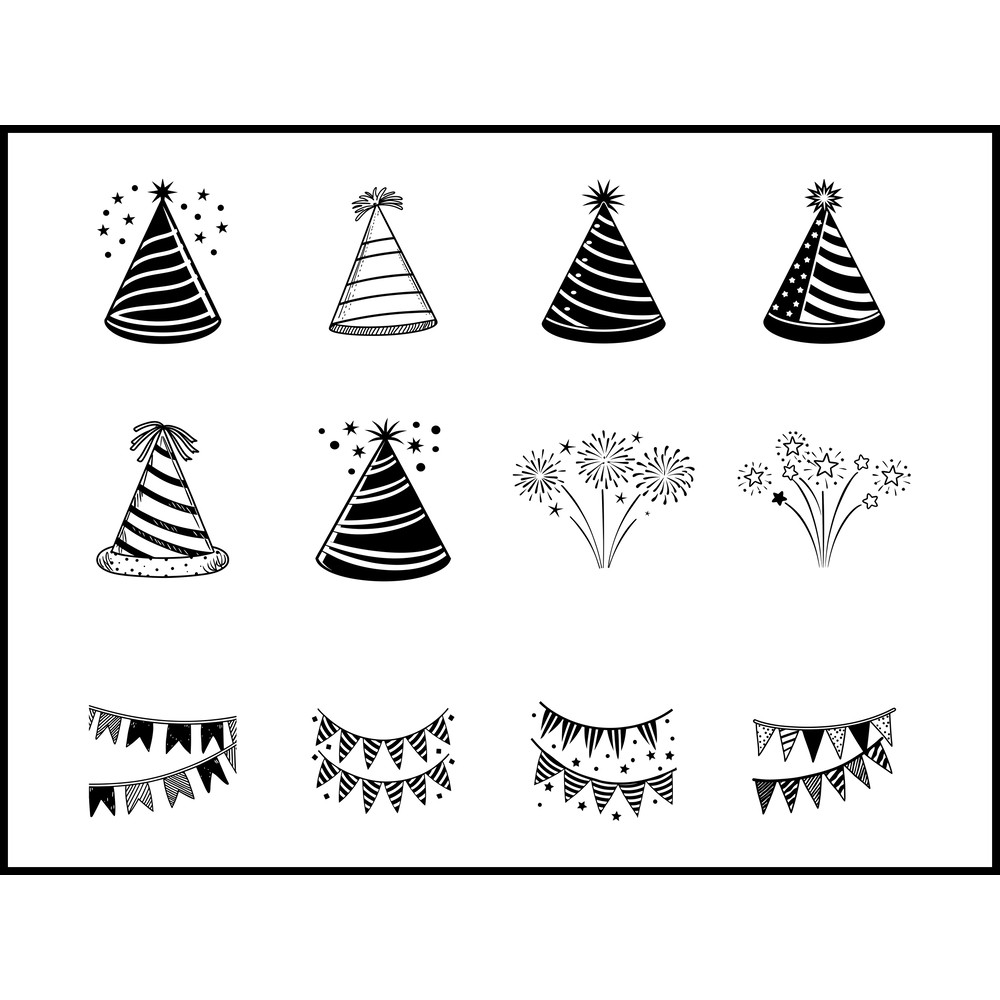 Happy New Year Clipart Bundle 1