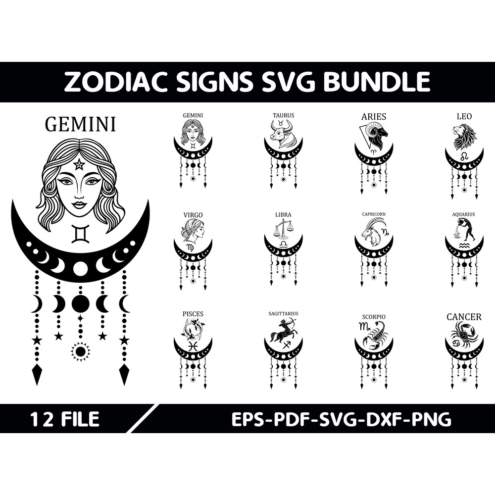 Zodiac Signs Svg 0