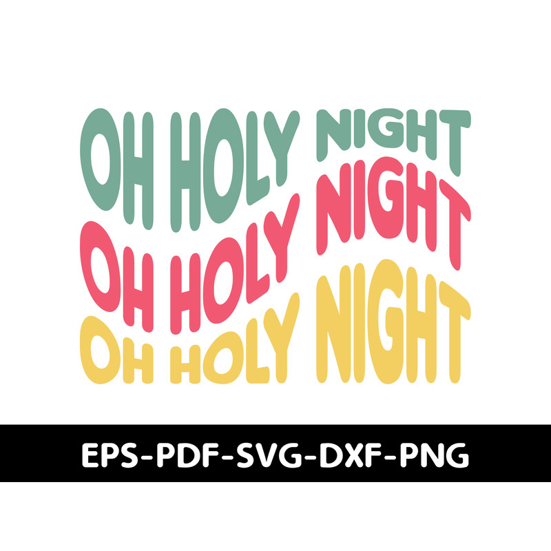 Oh Holy Night T Shirt Design 0