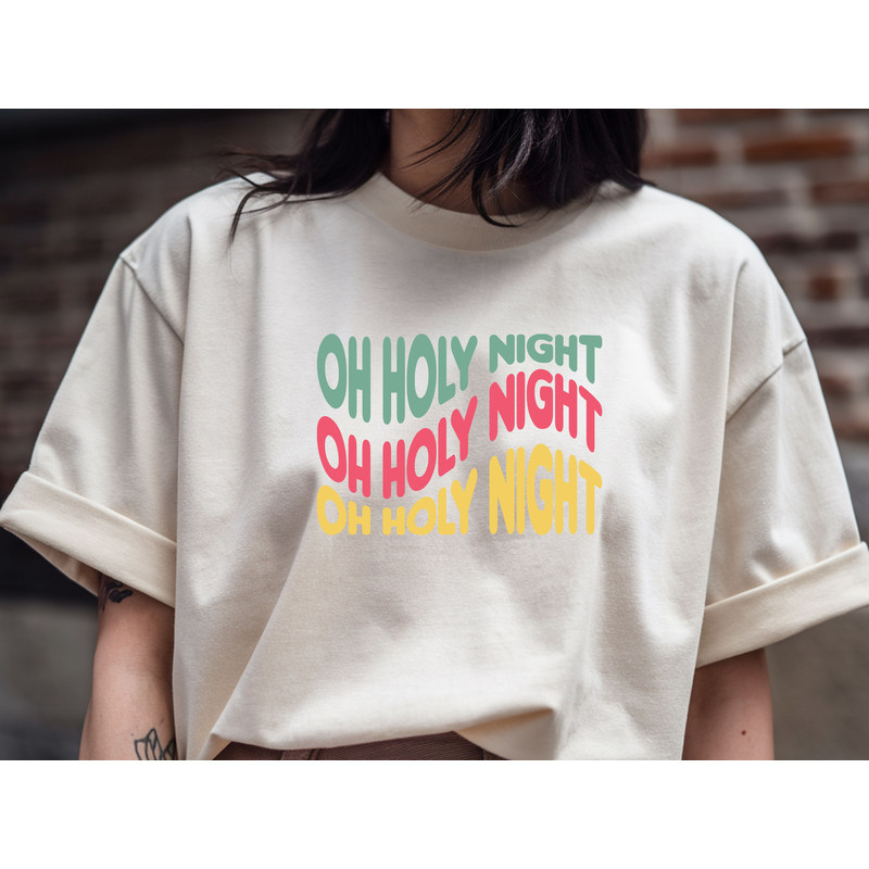Oh Holy Night T Shirt Design 1