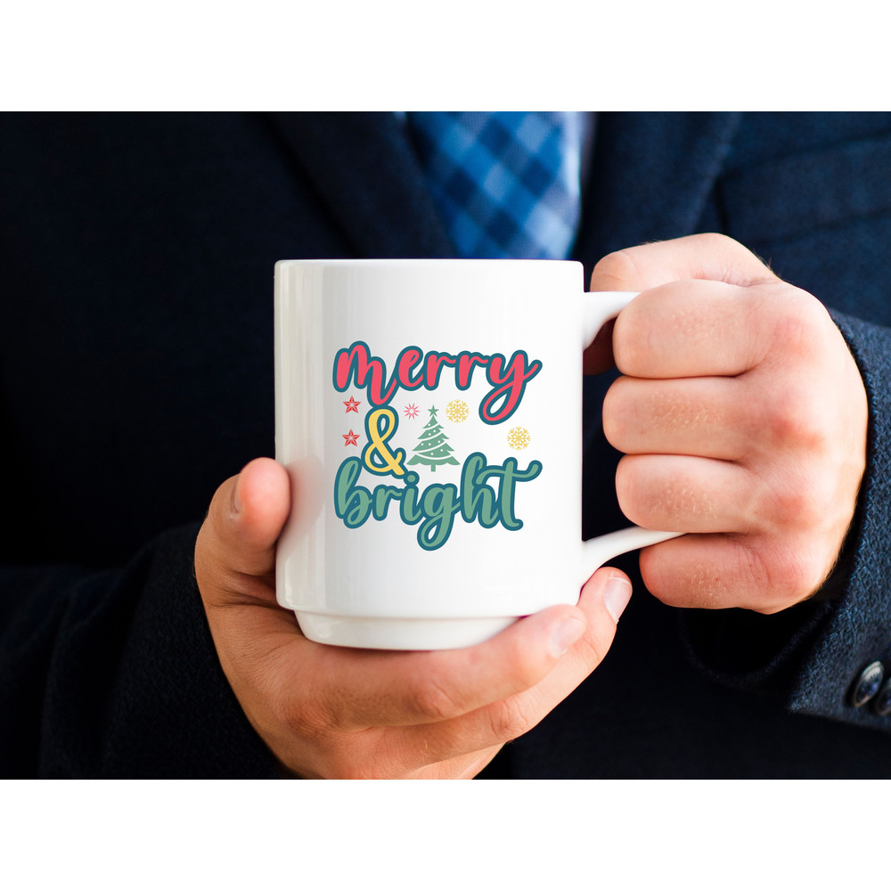 Merry And Bright T Shirt Design 2