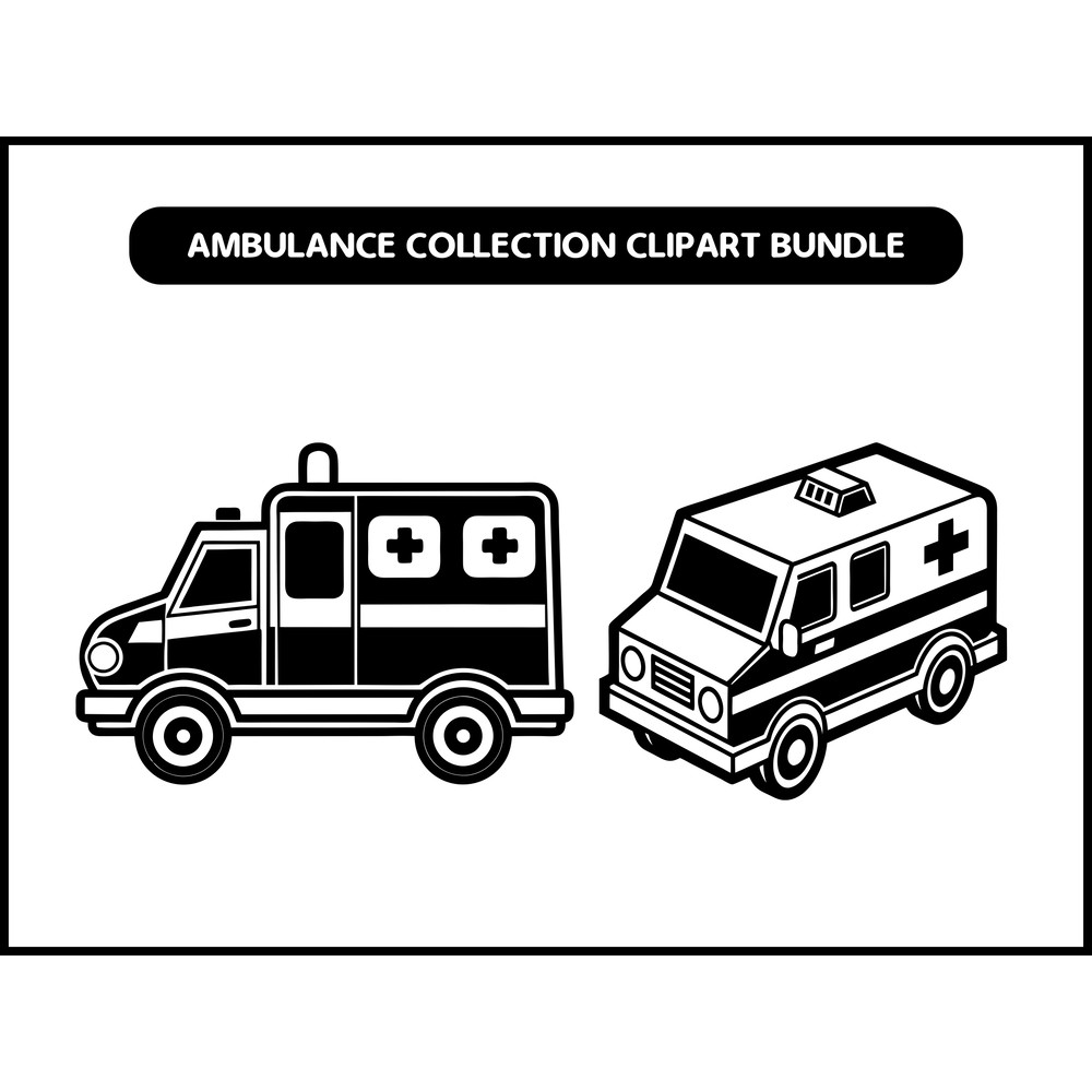 Ambulance Collection Clipart 2