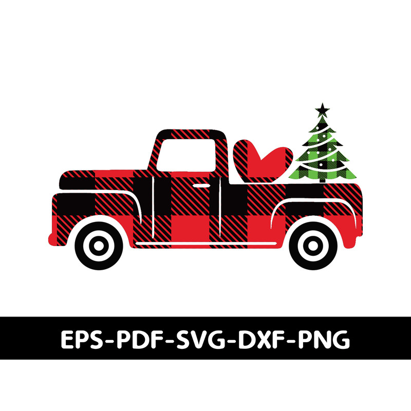 Truck With Christmas Tree 0