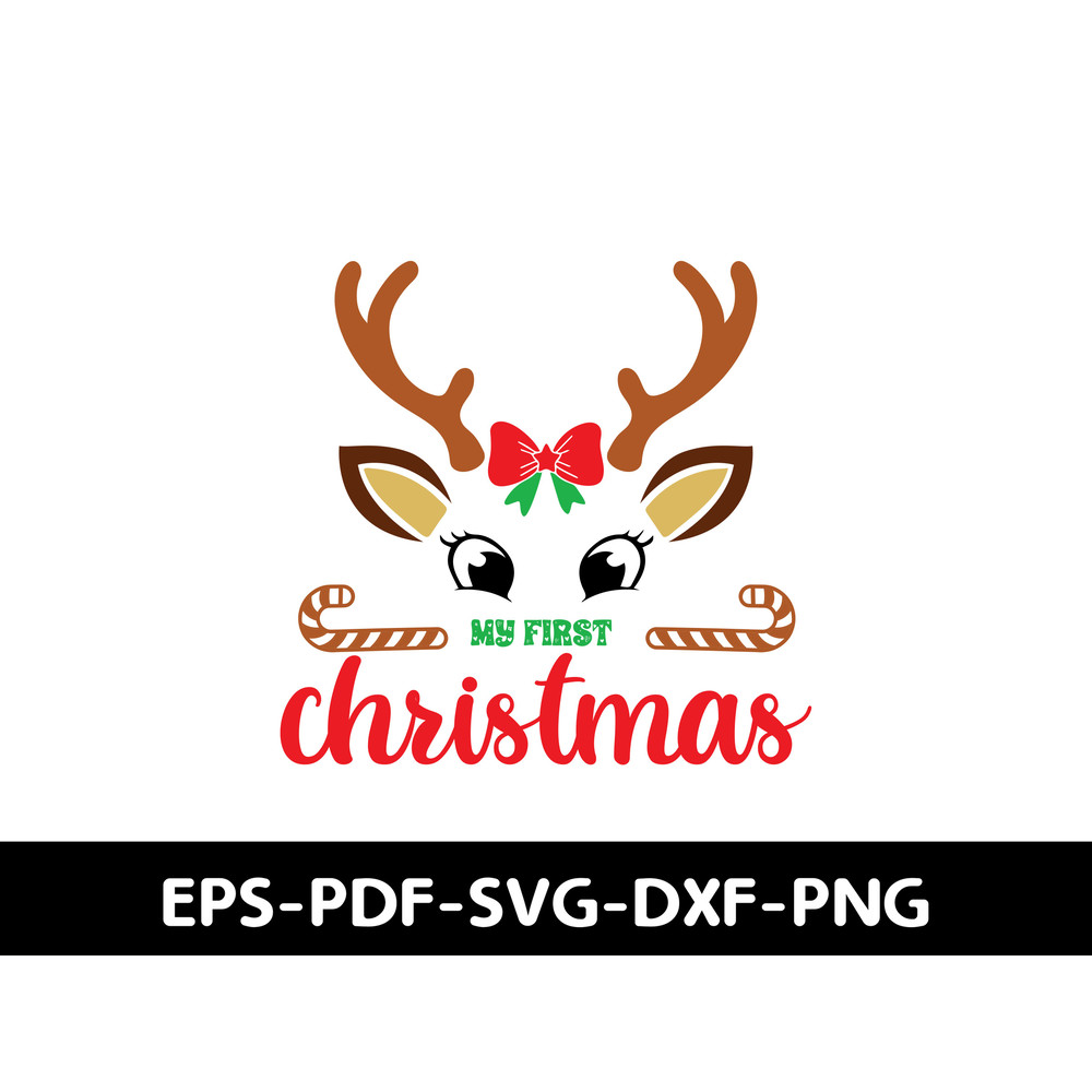 My First Christmas T Shirt Design 0