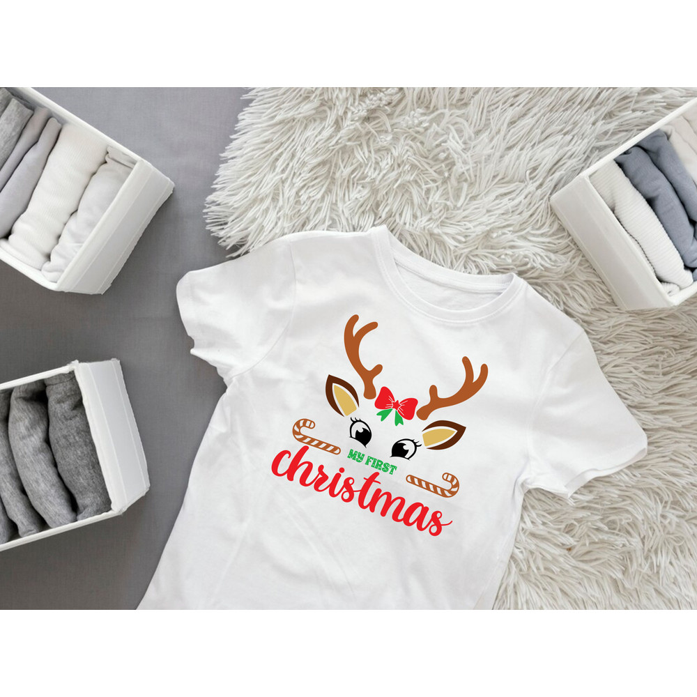 My First Christmas T Shirt Design 1