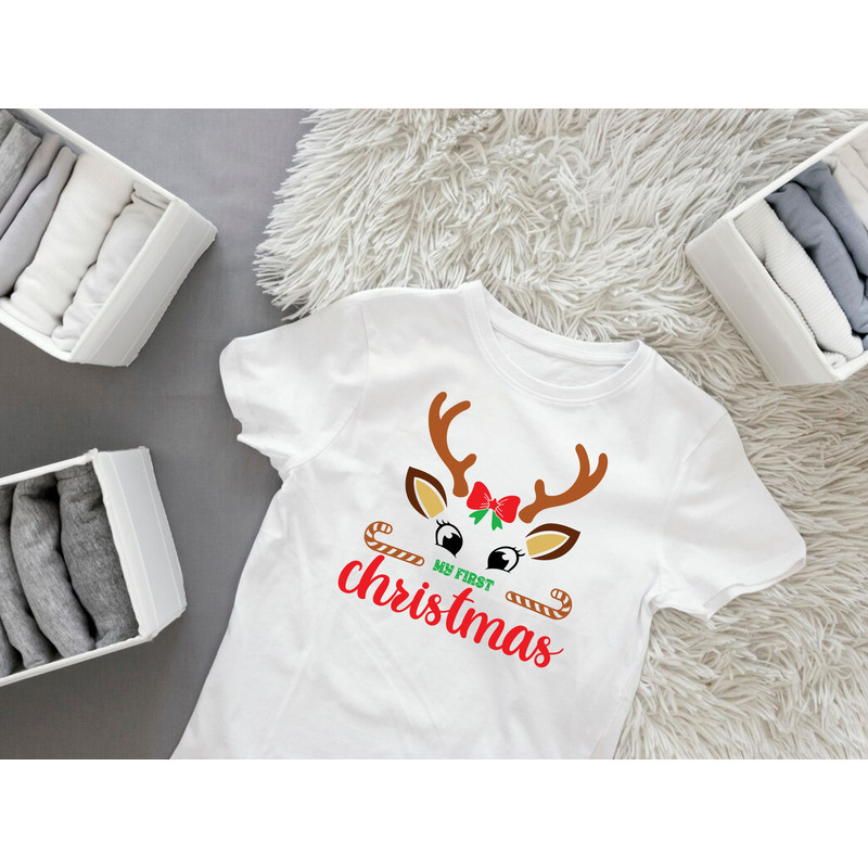My First Christmas T Shirt Design 1