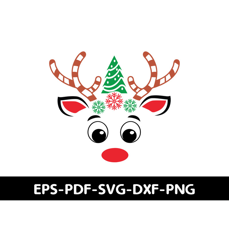 Merry Christmas Face T Shirt Design 0