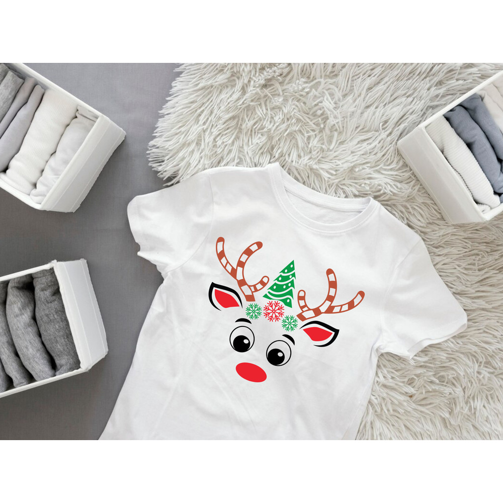 Merry Christmas Face T Shirt Design 1