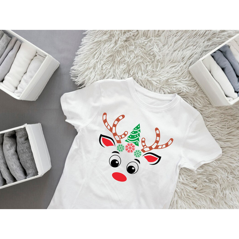 Merry Christmas Face T Shirt Design 1
