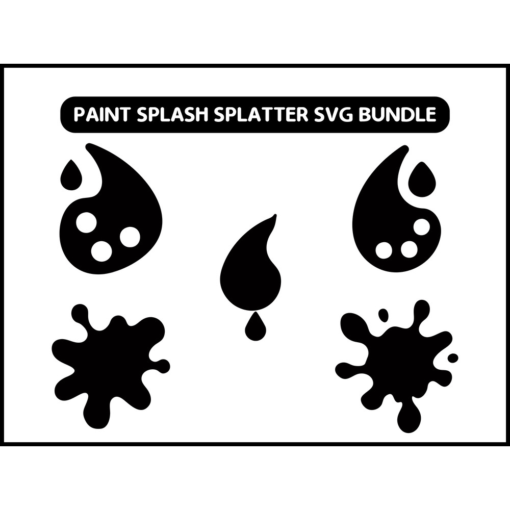 Paint Splash Splatter Svg Bundle 2