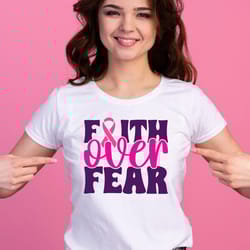 faith over fear t shirt design