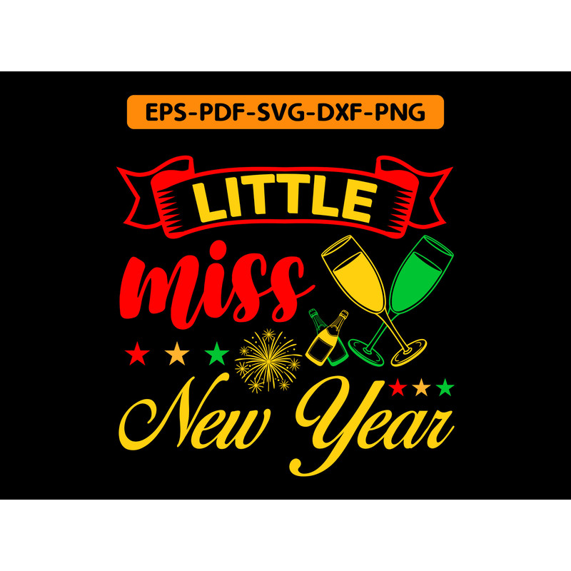 Little Miss New Year T Shirt 0