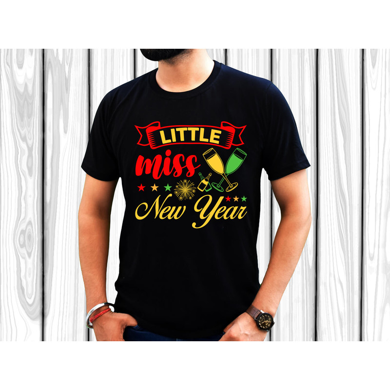 Little Miss New Year T Shirt 2