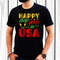 Happy New Year In Usa T Shirt Design 2
