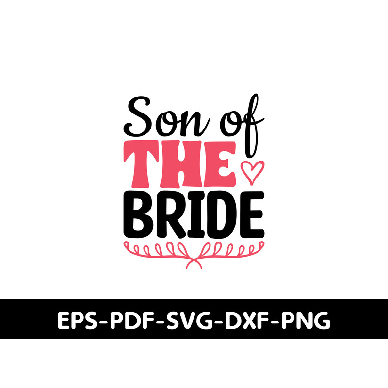 Son Of The Bride T Shirt Design 1