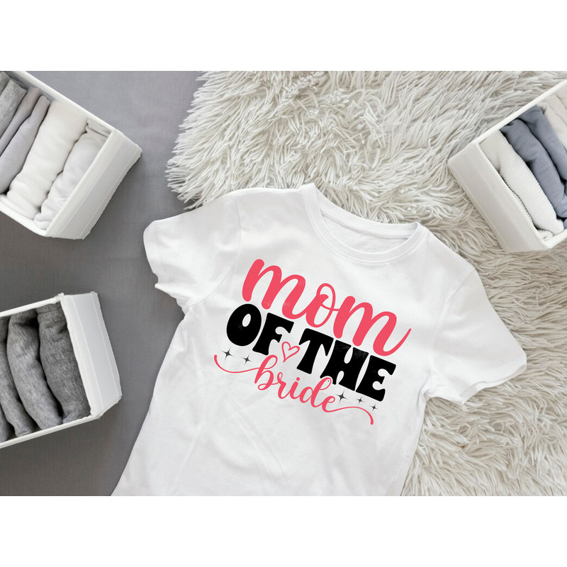 Mom Of The Bride T Shirt Design 1