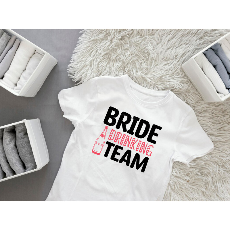 Bride Drinking Team T Shirt Design 3