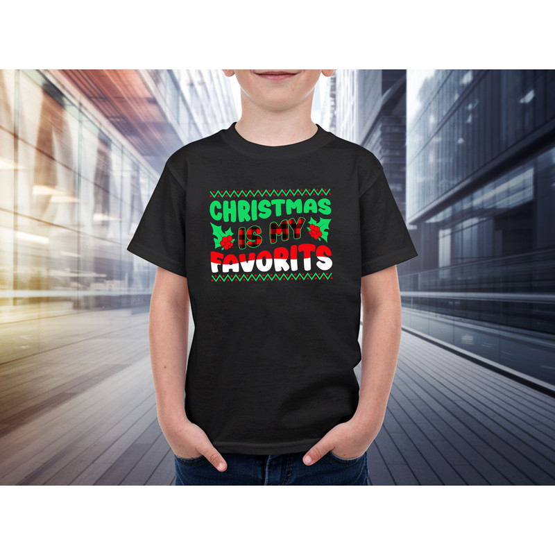 Christmas Is My Favorits T Shirt Design 2