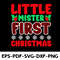 Little Mister First Christmas T Shirt Design 0