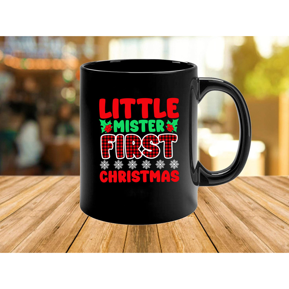 Little Mister First Christmas T Shirt Design 1