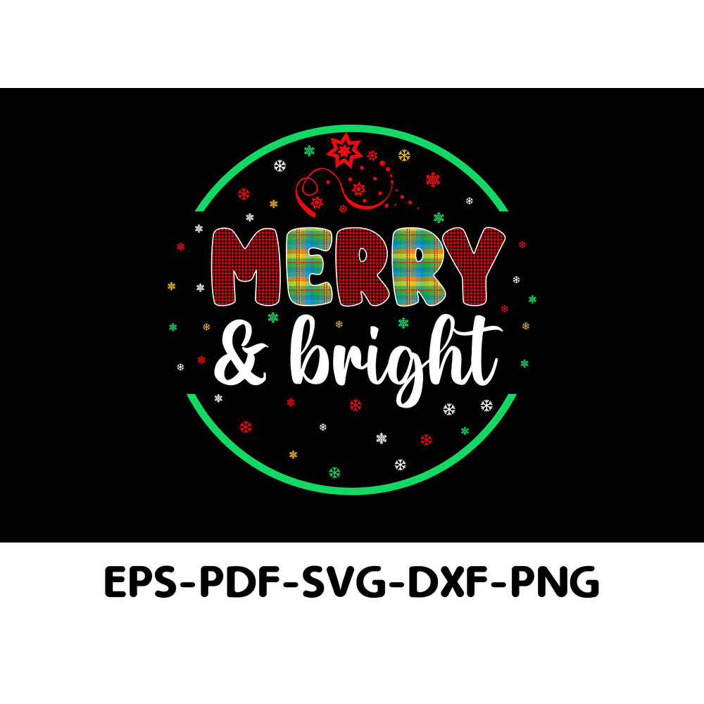 Merry Bright T Shirt Design 0