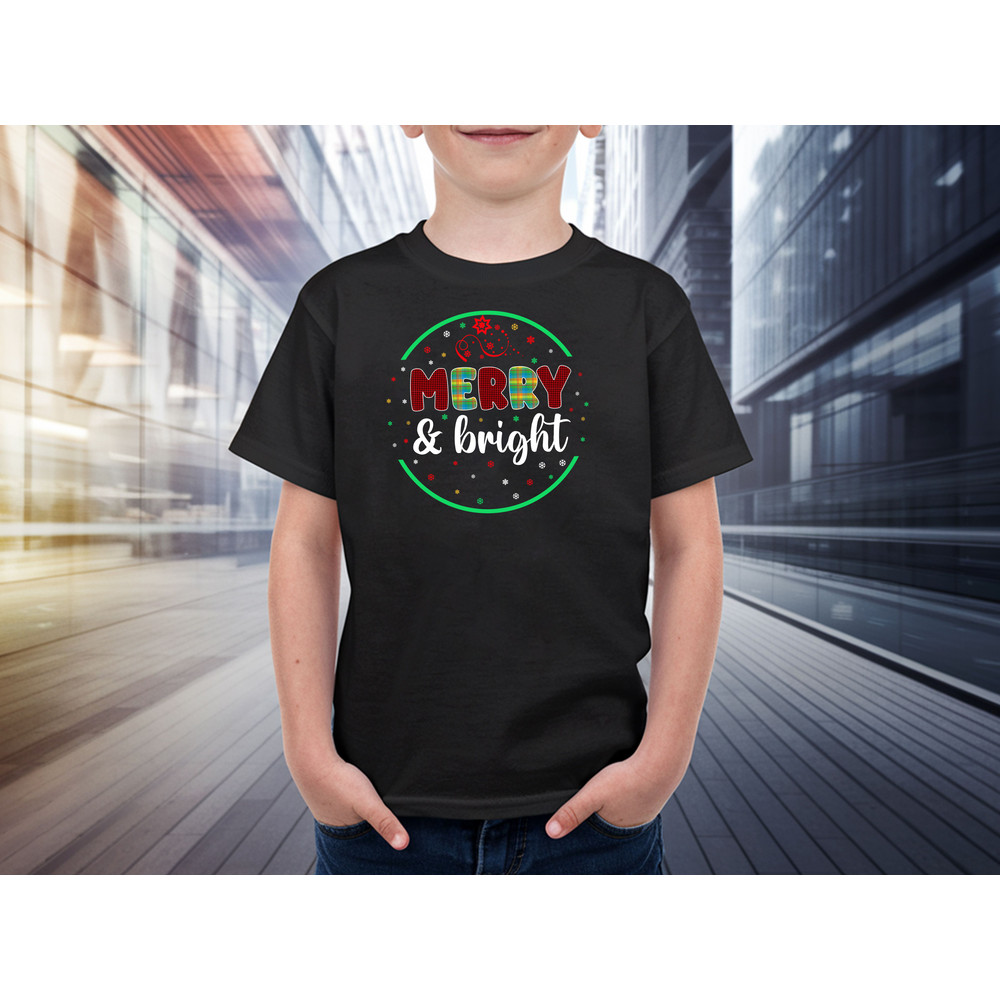 Merry Bright T Shirt Design 2