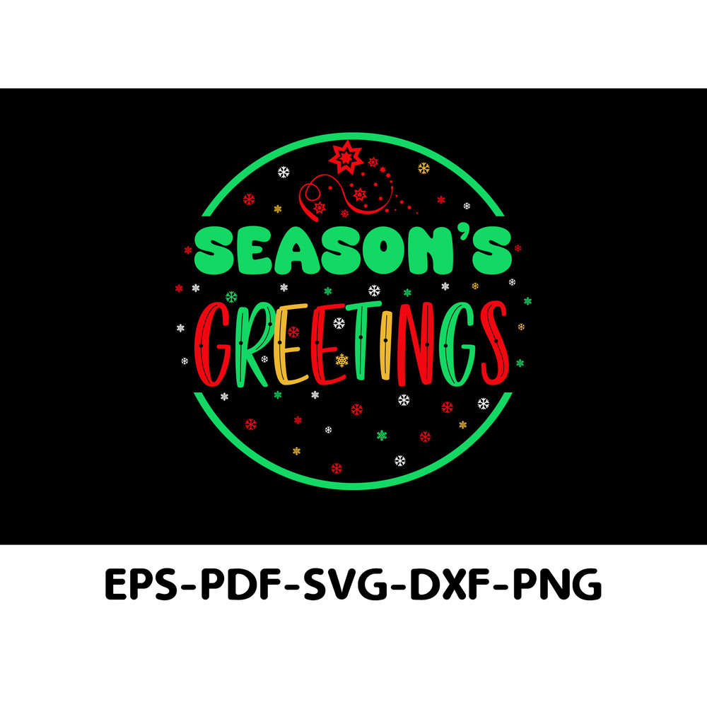 SEASONS GREETINGS T Shirt Design 0