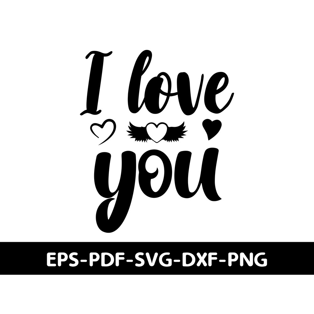 I Love You T Shirt Design 0