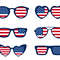 4th Of July Glasses Svg Bundle 0