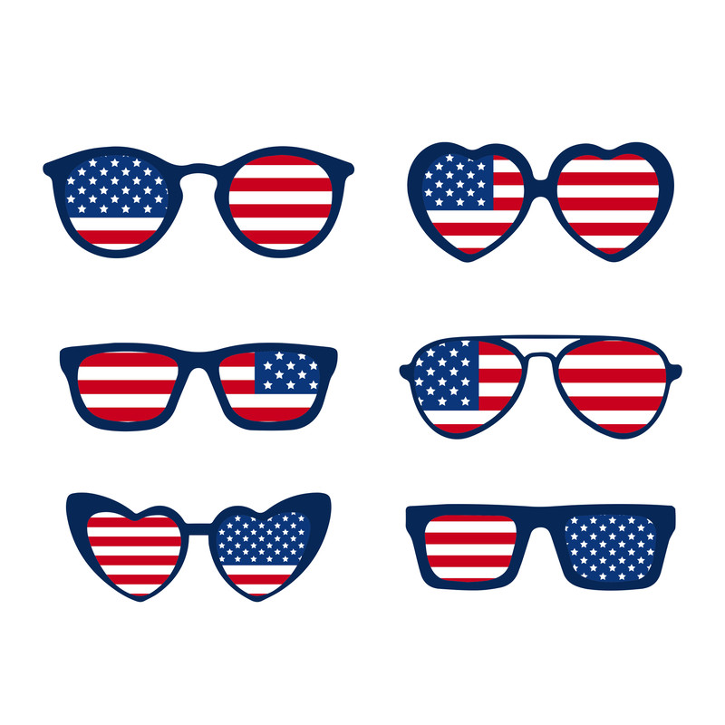 4th Of July Glasses Svg Bundle 0