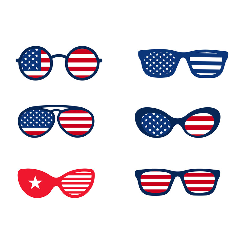 4th Of July Glasses Svg Bundle 1