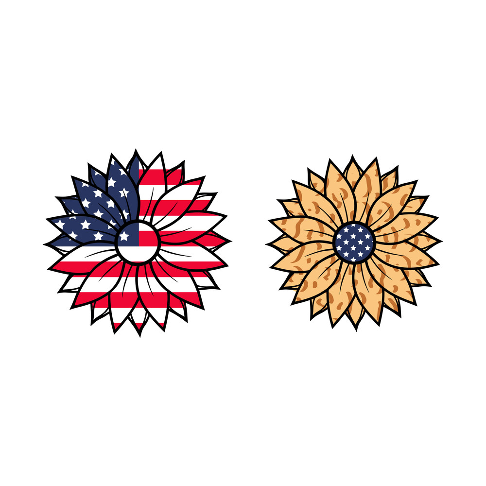 American Sunflower Svg 1