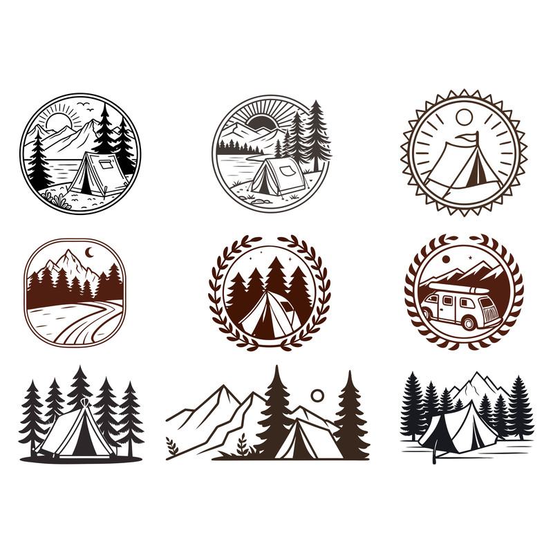 Camping Svg Bundle 1