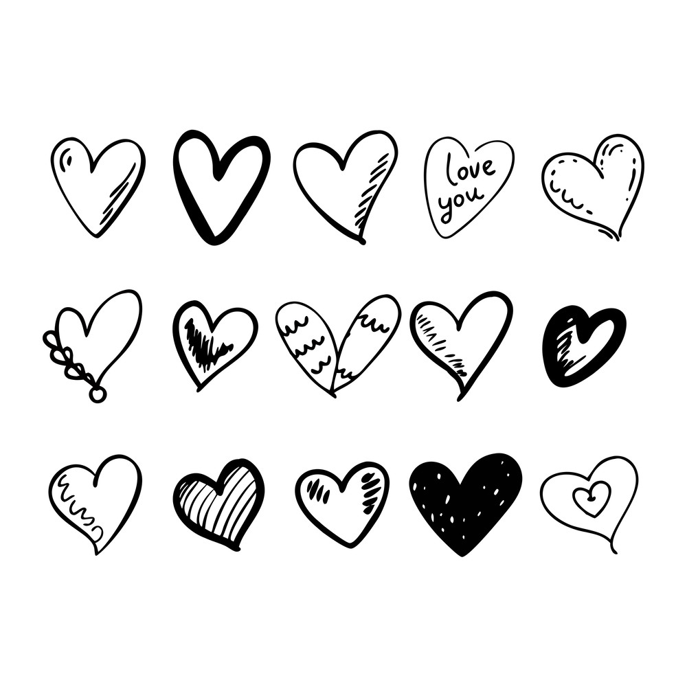 Heart Hand Drawn Svg Bundle 0