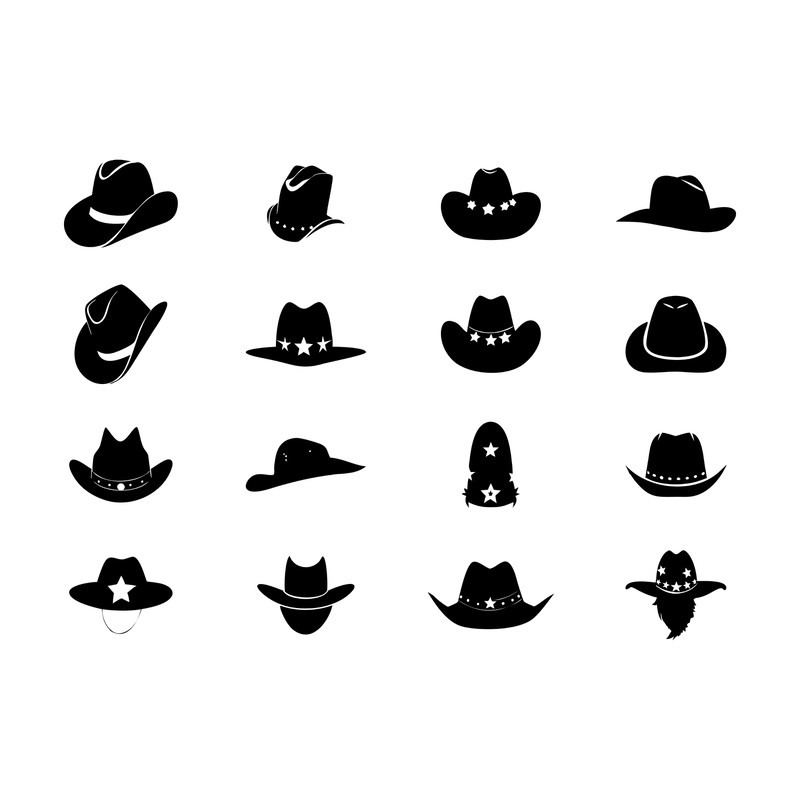Cowboy Hat Clipart Bundle 0